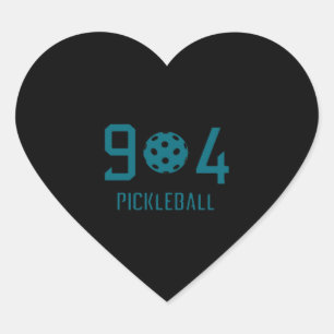 904 Pickleball 2 Herz-Aufkleber