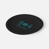 904 Pickleball 2 Pappteller (Schrägansicht)