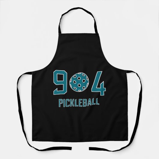 904 Pickleball Aquamarin Schürze (Vorderseite)