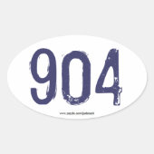 904 - Vertretung in Jax! Ovaler Aufkleber (Vorderseite)