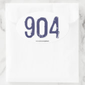 904 - Vertretung in Jax! Ovaler Aufkleber (Tasche)