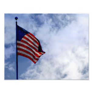 9056-amerikanische Flagge Fotodruck