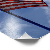 9056-amerikanische Flagge Fotodruck (Ecke)