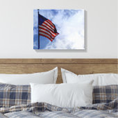 9056-amerikanische Flagge Leinwanddruck (Insitu (Schlafzimmer))