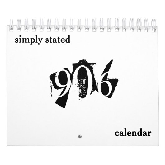 906 Einfach festgelegter Kalender (Titelbild)