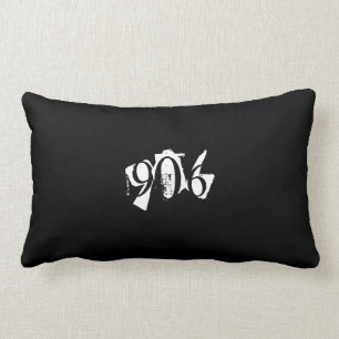 906 Halbinsel-Kissen-Schwarzes/Weiß Michigans Lendenkissen