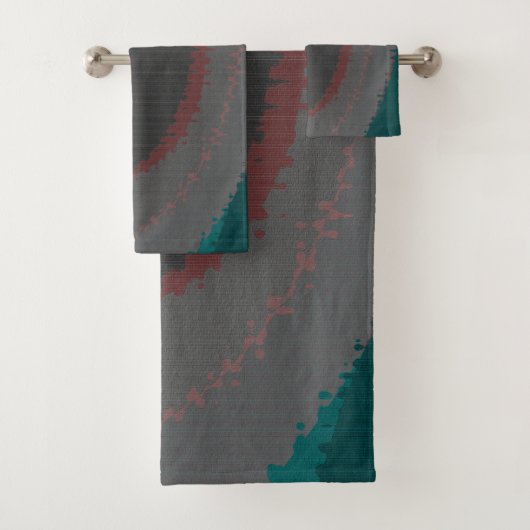 906 The World Is Abstract Badhandtuch Set (Insitu)