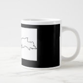 906er Michigan U.P. Jumbo Tasse - Schwarz/Weiß (Rechts)