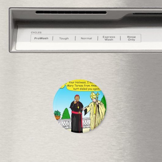 908 Hintern wählen (nennen) den Papst Cartoon Magnet (In Situ (Geschirrspüler))