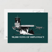 90.000 Tonnen Diplomatie Postkarte (Vorne/Hinten)