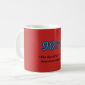 90:10 Klassische Tasse (Vorderseite Links)