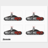 90,1 MtRock-Aufkleber Rechteckiger Aufkleber (Blatt)