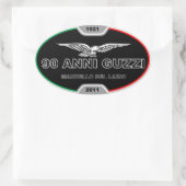 90 Anni Guzzi Sticker (Tasche)