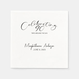 90 Ausflüge rund um die Sun Birthday Party Serviette