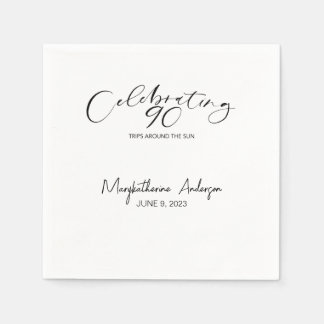 90 Ausflüge rund um die Sun Birthday Party Serviette