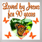 90. BUTTERFLY BIRTHDAY POSTER (Vorne)