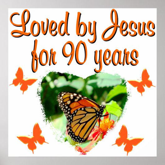 90. BUTTERFLY BIRTHDAY POSTER (Vorne)