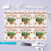 90. BUTTERFLY BIRTHDAY SEIDENPAPIER (Handwerk)