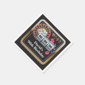 90. Casino Poker Spielkarte Geburtstag Napkins Serviette (Ecke)