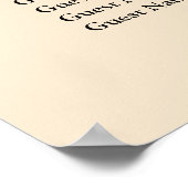 90 Champagner Hochzeitskarte Poster (Ecke)