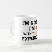 90. coole Geburtstagsentwürfe Kaffeetasse (Vorderseite Links)