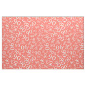 90. Cooles Random Number Pattern Coral/White 90 Stoff (Fat Quarter (45,7 x 55,9 cm))