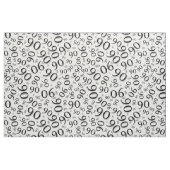 90. Cooles Zahl-Muster Schwarzweiss-90 Stoff (Fat Quarter (45,7 x 55,9 cm))