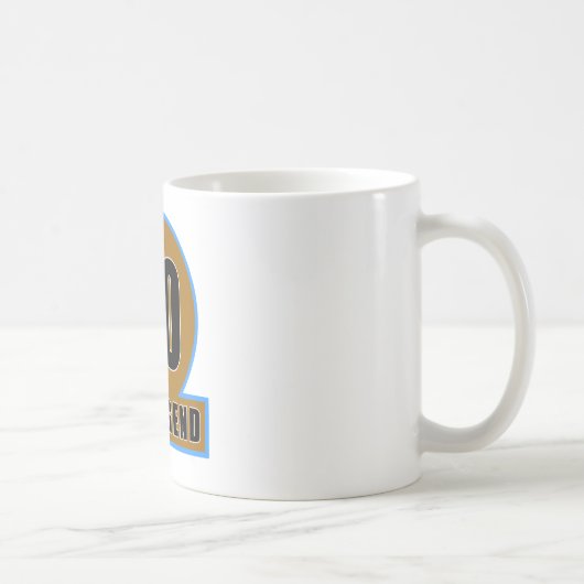 90 die Legenden-Geburtstags-Entwürfe Kaffeetasse (Rechts)