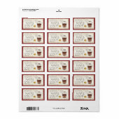 90 Etiketten Ahornsirup-Sap-Eimer-Leaf Postmark Adressaufkleber (Vorne)