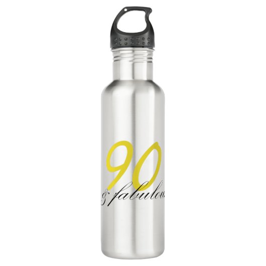 90 & Fabulous Edelstahlflasche (Vorderseite)