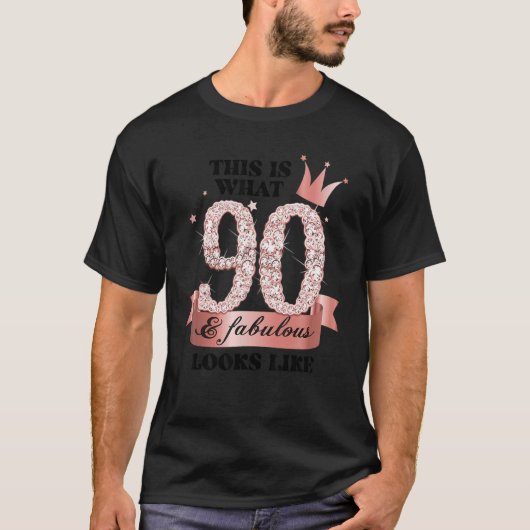 90 & Fabulous I Rose and White Party Gruppe Candid T-Shirt (Vorderseite)
