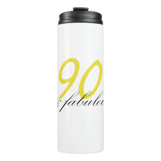 90 & Fabulous Thermosbecher (Vorderseite)