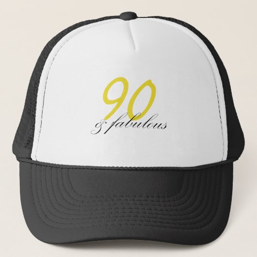 90 & Fabulous Truckerkappe (Vorderseite)
