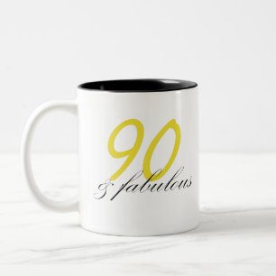 90 & Fabulous Zweifarbige Tasse