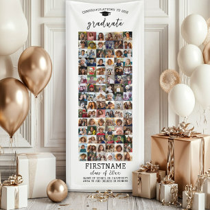 90 Foto Collage Abschluss Modern Minimal Weiß Banner