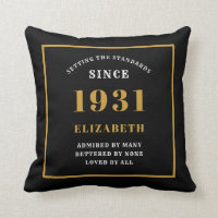 90. Geburtstag 1931 Elegant Chic Black Personalisi
