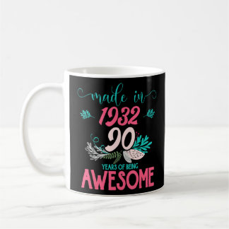 90. Geburtstag 1932 Blumengebäck vor 90 Jahren Kaffeetasse