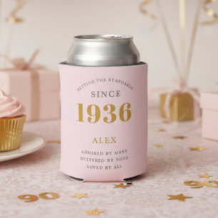 90. Geburtstag 1936 Andenken Elegant Personalisier Dosenkühler