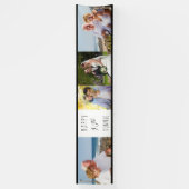 90. Geburtstag 4 Foto Strip Personalisiert Banner (Vertikal)