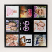 90. Geburtstag 90 Foto schwarze Frau Collage Puzzle (Horizontal)
