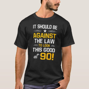 90. Geburtstag 90 Jahre alt Geburtstag Männer Frau T-Shirt