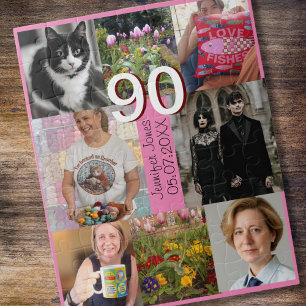 90. Geburtstag 90 Jahre alt neunzigste Geschenk Puzzle