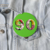 90. Geburtstag 90 Jahre Meilenstein-Button Button (Beispiel)