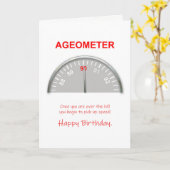 90. Geburtstag, Ageometer Reading Karte (Gelbe Blume)