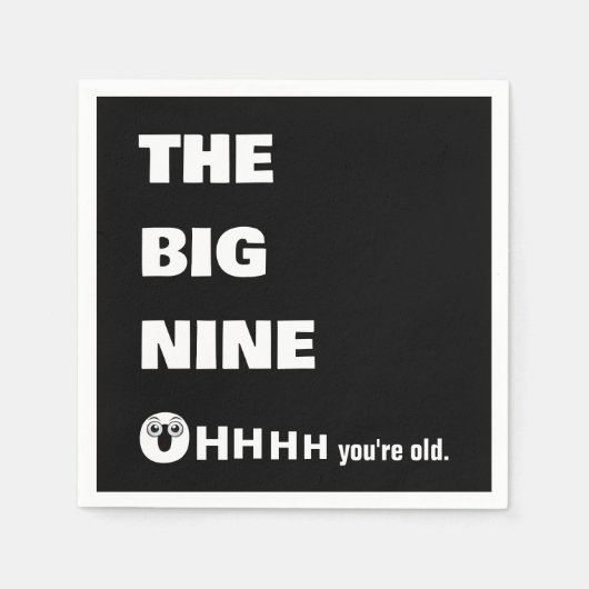 90. Geburtstag Alt Werden Humor Serviette (Vorderseite)