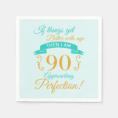 90. Geburtstag besser mit Alter Serviette (Vorderseite)