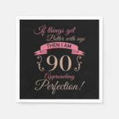 90. Geburtstag besser mit Alter Serviette (Vorderseite)