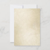 90. Geburtstag Blumenrosa Rosen Goldschimmer RSVP Karte (Rückseite)