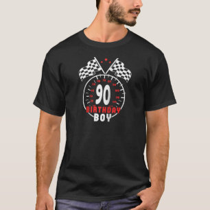 90. Geburtstag Boy Race Car Racing Car Driver 90 Y T-Shirt