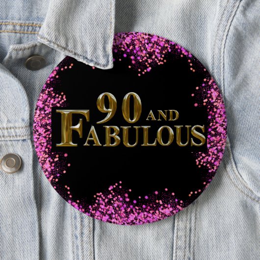 90. Geburtstag Button (Beispiel)